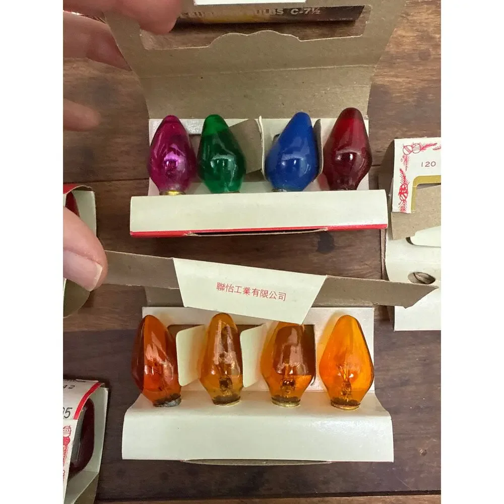 Liberty Bell / ACLA / Ann & Hope Vintage NOS C-7 1/2 Christmas Replacement Bulbs
